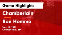 Chamberlain  vs Bon Homme  Game Highlights - Jan. 16, 2021