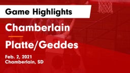 Chamberlain  vs Platte/Geddes  Game Highlights - Feb. 2, 2021