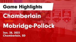 Chamberlain  vs Mobridge-Pollock  Game Highlights - Jan. 28, 2022
