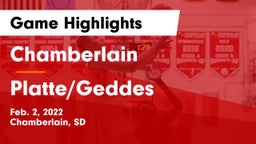 Chamberlain  vs Platte/Geddes  Game Highlights - Feb. 2, 2022