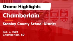 Chamberlain  vs Stanley County School District Game Highlights - Feb. 3, 2022