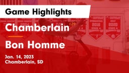 Chamberlain  vs Bon Homme  Game Highlights - Jan. 14, 2023