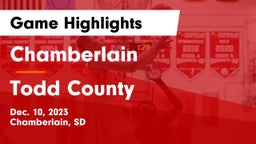 Chamberlain  vs Todd County  Game Highlights - Dec. 10, 2023