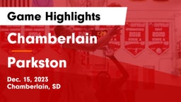 Chamberlain  vs Parkston  Game Highlights - Dec. 15, 2023