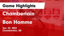 Chamberlain  vs Bon Homme  Game Highlights - Jan. 22, 2024