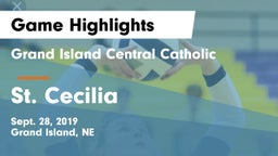 Grand Island Central Catholic vs St. Cecilia  Game Highlights - Sept. 28, 2019