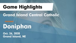 Grand Island Central Catholic vs Doniphan   Game Highlights - Oct. 26, 2020