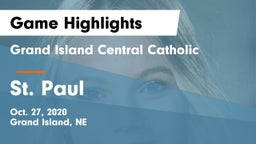 Grand Island Central Catholic vs St. Paul  Game Highlights - Oct. 27, 2020