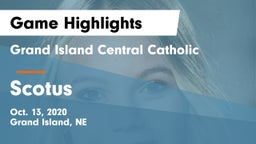 Grand Island Central Catholic vs Scotus  Game Highlights - Oct. 13, 2020