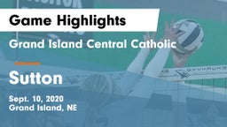 Grand Island Central Catholic vs Sutton  Game Highlights - Sept. 10, 2020