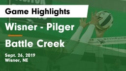 Wisner - Pilger  vs Battle Creek  Game Highlights - Sept. 26, 2019