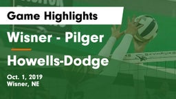Wisner - Pilger  vs Howells-Dodge  Game Highlights - Oct. 1, 2019