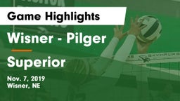 Wisner - Pilger  vs Superior  Game Highlights - Nov. 7, 2019