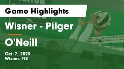 Wisner - Pilger  vs O'Neill  Game Highlights - Oct. 7, 2023