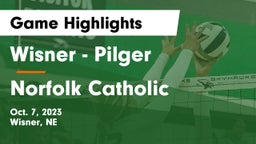Wisner - Pilger  vs Norfolk Catholic  Game Highlights - Oct. 7, 2023