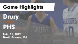 Drury  vs PHS Game Highlights - Feb. 11, 2019