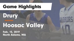Drury  vs Hoosac Valley  Game Highlights - Feb. 15, 2019