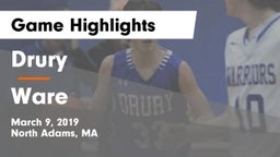 Drury  vs Ware  Game Highlights - March 9, 2019