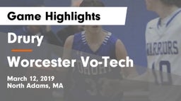 Drury  vs Worcester Vo-Tech  Game Highlights - March 12, 2019