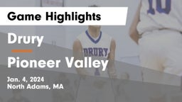 Drury  vs Pioneer Valley Game Highlights - Jan. 4, 2024