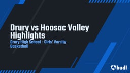 Highlight of Drury vs Hoosac Valley Highlights