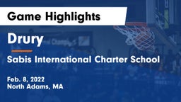 Drury  vs Sabis International Charter School Game Highlights - Feb. 8, 2022