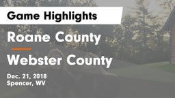 Roane County  vs Webster County  Game Highlights - Dec. 21, 2018