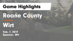 Roane County  vs Wirt Game Highlights - Feb. 7, 2019