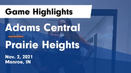 Adams Central  vs Prairie Heights  Game Highlights - Nov. 2, 2021