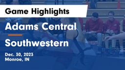 Adams Central  vs Southwestern  Game Highlights - Dec. 30, 2023