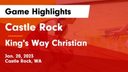 Castle Rock  vs King's Way Christian  Game Highlights - Jan. 20, 2023