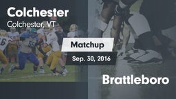 Matchup: Colchester High vs. Brattleboro 2016