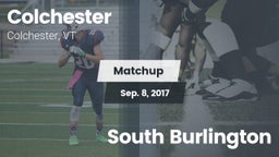 Matchup: Colchester High vs. South Burlington 2017