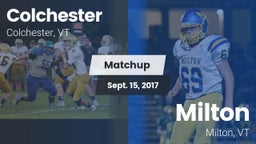 Matchup: Colchester High vs. Milton  2016