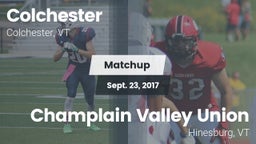 Matchup: Colchester High vs. Champlain Valley Union  2017