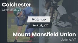 Matchup: Colchester High vs. Mount Mansfield Union  2017