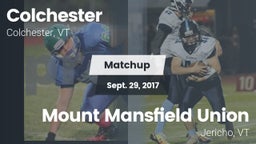 Matchup: Colchester High vs. Mount Mansfield Union  2016