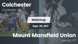 Matchup: Colchester High vs. Mount Mansfield Union  2016