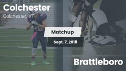 Matchup: Colchester High vs. Brattleboro 2018