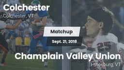 Matchup: Colchester High vs. Champlain Valley Union  2018