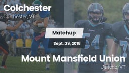 Matchup: Colchester High vs. Mount Mansfield Union  2018