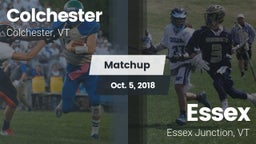 Matchup: Colchester High vs. Essex  2018