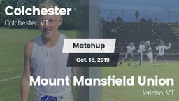 Matchup: Colchester High vs. Mount Mansfield Union  2019