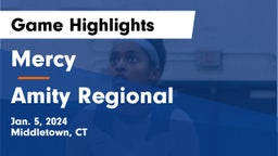 Mercy  vs Amity Regional  Game Highlights - Jan. 5, 2024