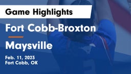 Fort Cobb-Broxton  vs Maysville  Game Highlights - Feb. 11, 2023