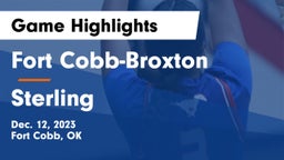 Fort Cobb-Broxton  vs Sterling  Game Highlights - Dec. 12, 2023