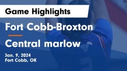 Fort Cobb-Broxton  vs Central marlow Game Highlights - Jan. 9, 2024