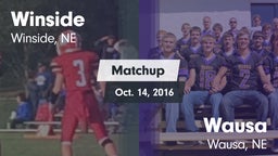 Matchup: Winside  vs. Wausa  2016