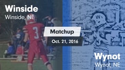 Matchup: Winside  vs. Wynot  2016