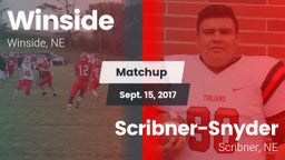 Matchup: Winside  vs. Scribner-Snyder  2017